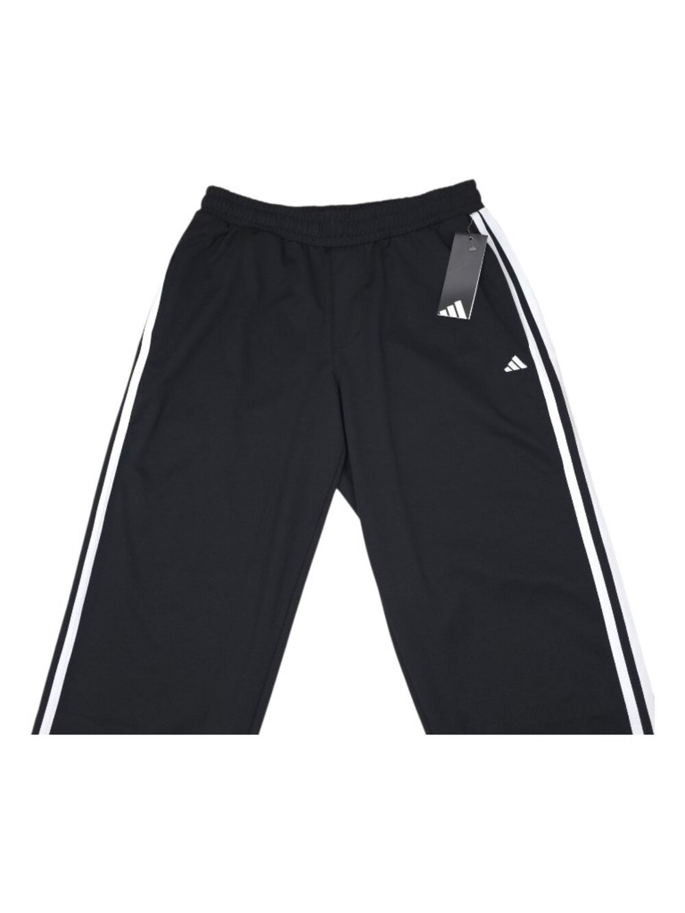 Adidas Mens Golf Track Pants Black White Stripe Medium Msrp $60